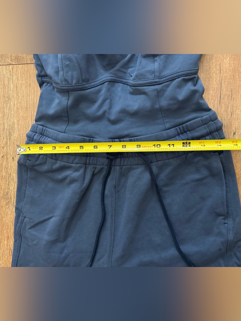 New Free people FP movement Navy Blue Jumpsuit with Drawstring Waist size XS - Picture 7 of 13